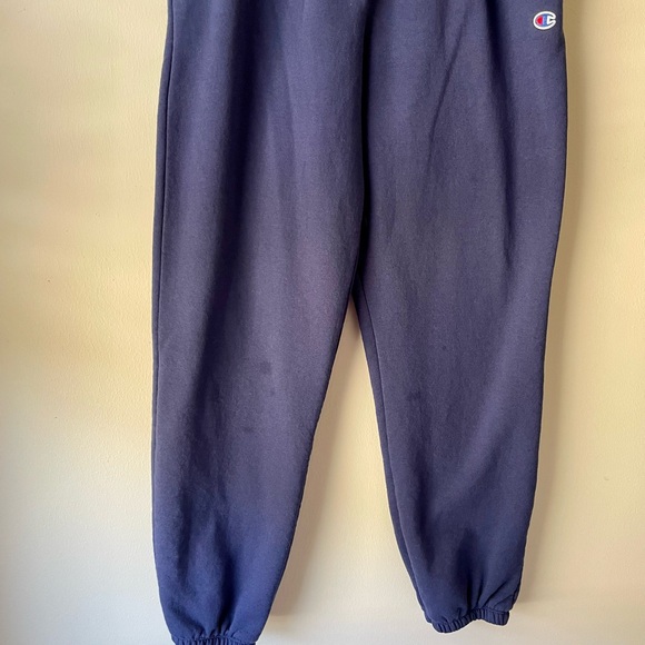 Champion unisex women’s men’s sweatpants size Large navy blue adjustable waist - Picture 4 of 13